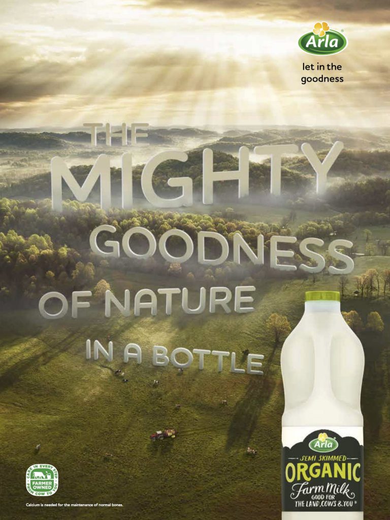 Visual Art Group - alra bio organic farm milk - packaging