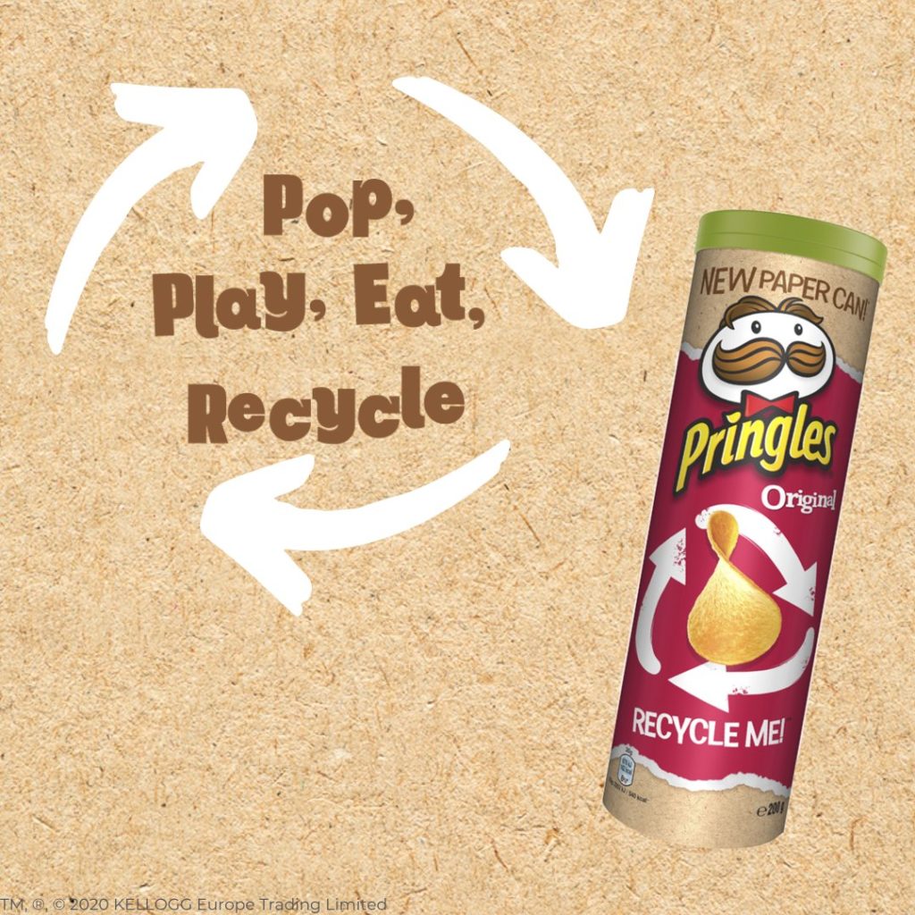 Visual Art Group - pringles, nuovo tubo riciclabile, packaging